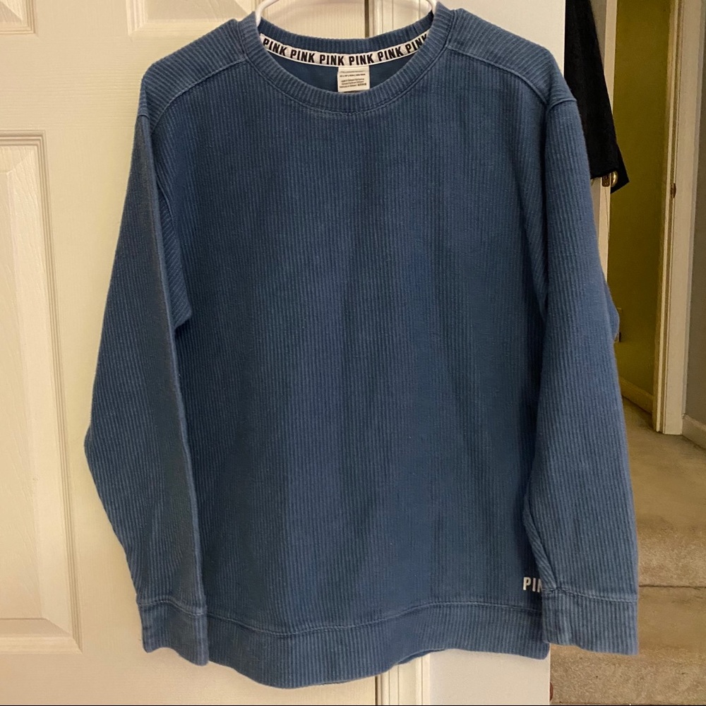 PINK ribbed pullover long sleeve